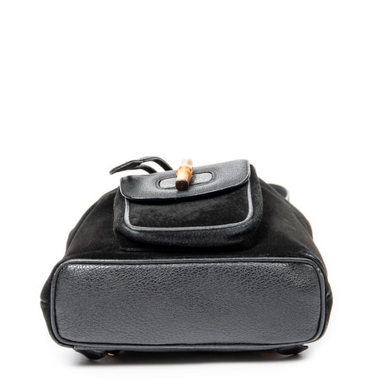 Gucci Mini Bamboo Backpack en Negro Piel de becerro - Image 6