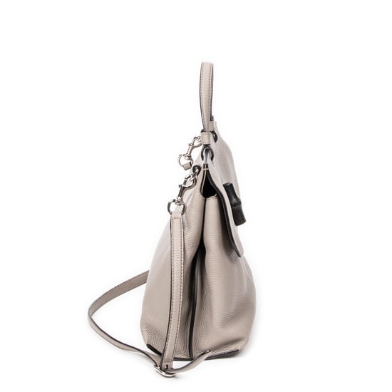 Gucci Bamboo Daily Top Handle en Gris Piel de becerro - Image 4