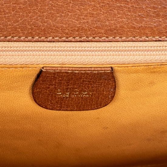 Gucci Vintage Envelope Crossbody Flap en Marrón Piel de becerro - Image 4