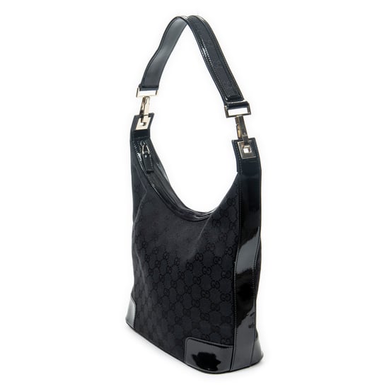 Gucci Shoulder Zip Hobo en Negro Lienzo - Image 2
