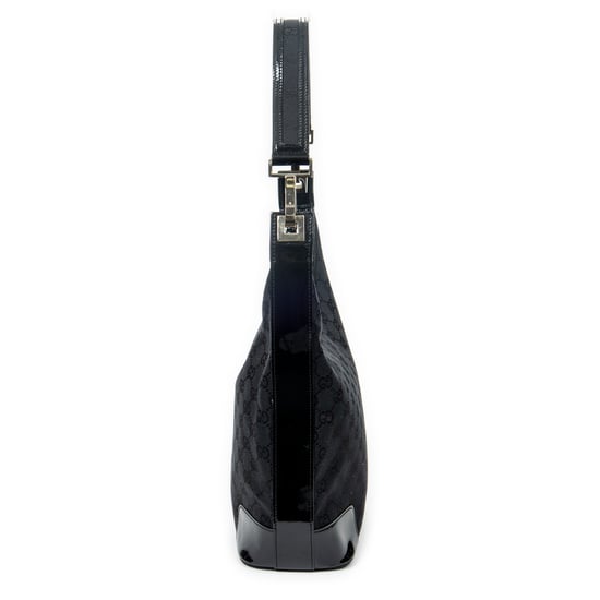 Gucci Shoulder Zip Hobo en Negro Lienzo - Image 3