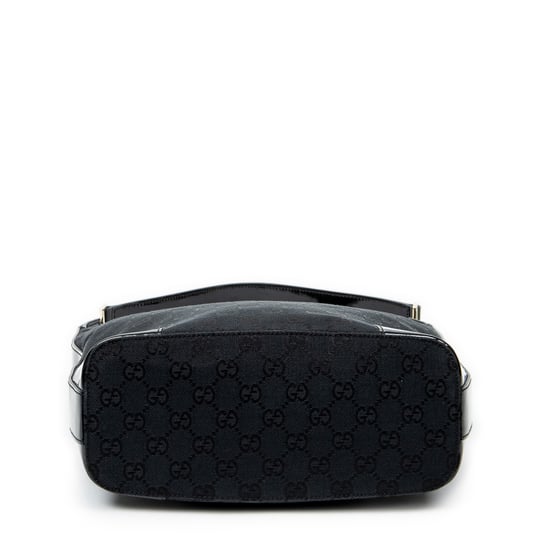 Gucci Shoulder Zip Hobo en Negro Lienzo - Image 6