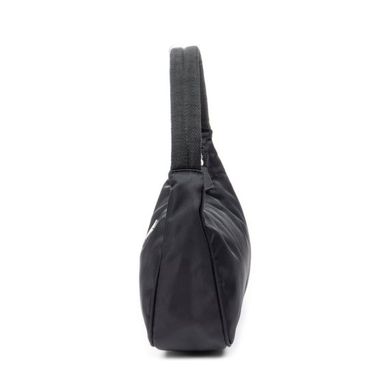 Prada Vintage Mini Zip Hobo en Negro Lienzo - Image 3