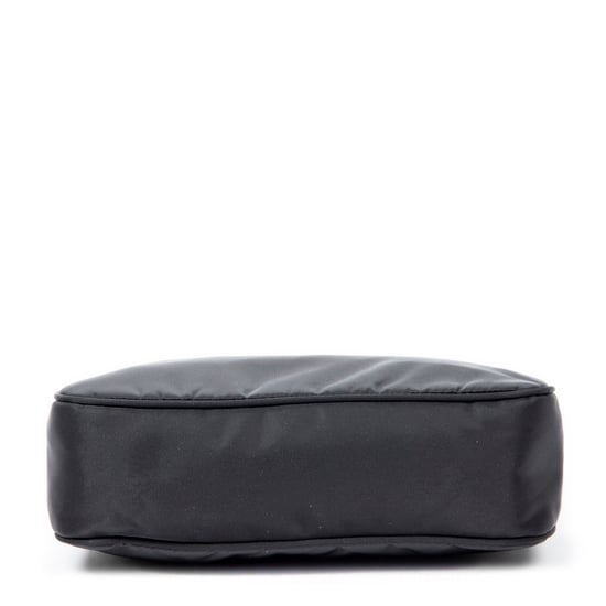 Prada Vintage Mini Zip Hobo en Negro Lienzo - Image 6
