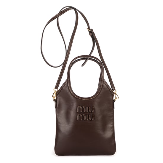 Miu Miu Ivy Tote Mini en Marrón oscuro Piel de becerro - Image 1