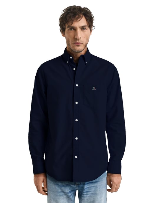 Enzo | 2 Pack Camisa Oxford Hombre - Negro y Azul Marino - Image 4