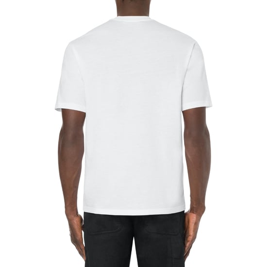 Camiseta Blanca Con El Logo De Doble Cara Sonriente De Moschino Milano - Image 3