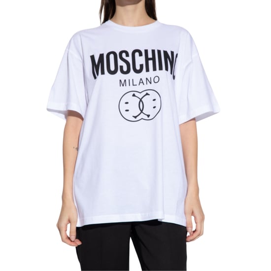 Camiseta Extragrande Blanca Con Doble Sonrisa De Moschino - Image 2