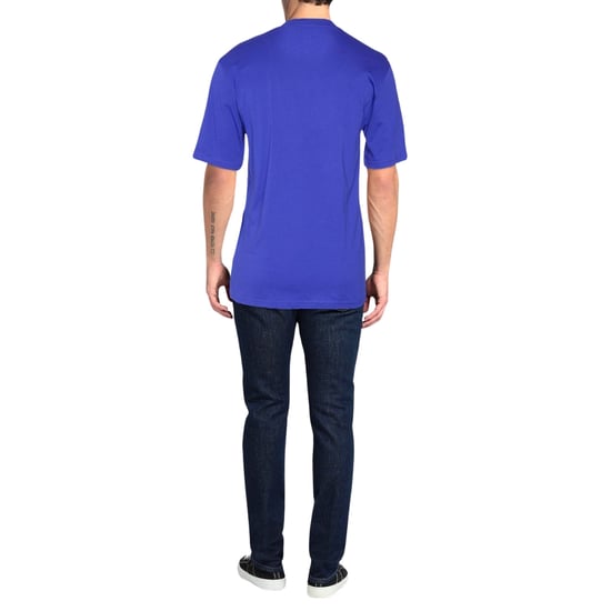 Camiseta Azul Con Logo Brillante De Moschino Couture - Image 3