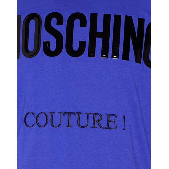 Camiseta Azul Con Logo Brillante De Moschino Couture - Image 4
