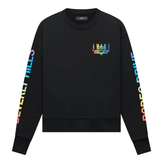 Suéter Negro De Cuello Redondo Amiri Xo Beverly Hills - Image 1
