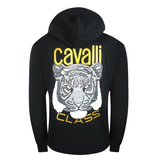 Sudadera Con Capucha Negra Con Gráfico De Tigre Llamativo De Cavalli Class - Image 2