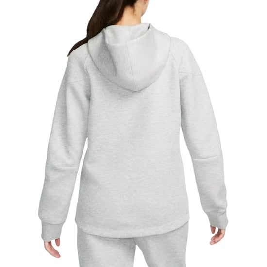 Sudadera Con Capucha Nike Gris Claro Con Cremallera - Image 3