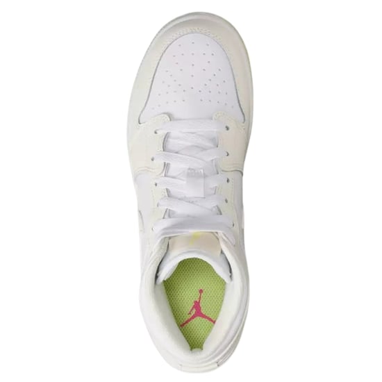 Nike Air Jordan 1 Mid (gs) Zapatillas Altas Blancas Para Jóvenes - Image 4