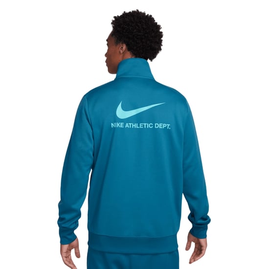 Chaqueta Deportiva Azul Con Cremallera Y Marca Nike En La Espalda - Image 2