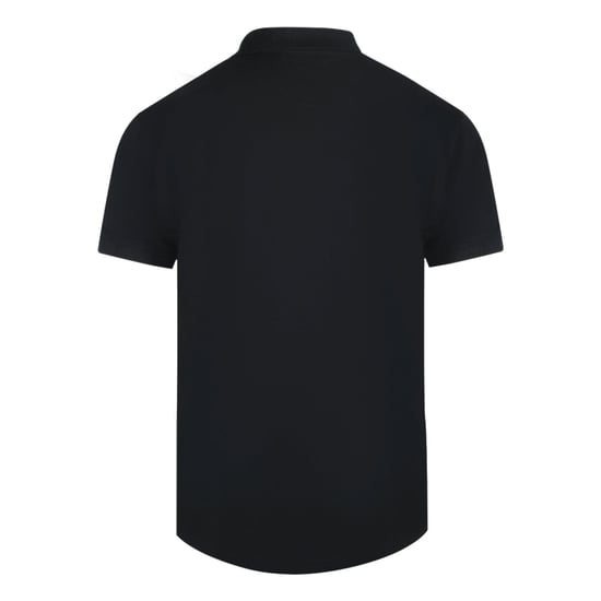 Polo Negro Con Logotipo Floral Vibrante De Cavalli Class - Image 2