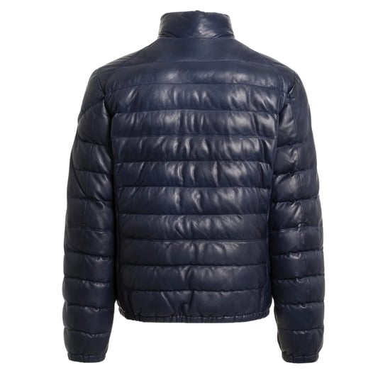 Chaqueta De Cuero Acolchada Azul Marino Ernie Peacock De Parajumpers - Image 2