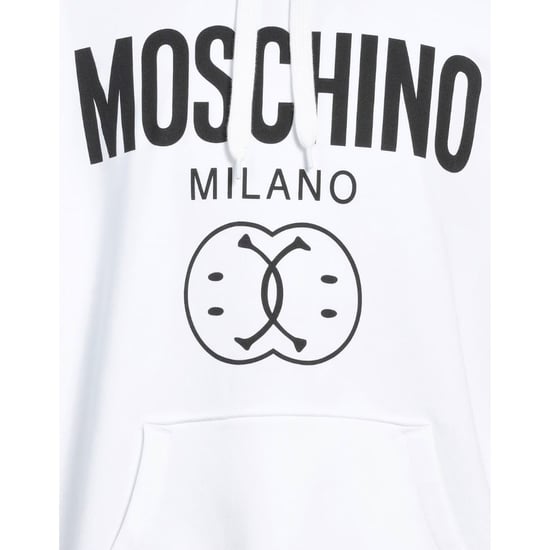 Sudadera Blanca Con Capucha Y Doble Sonrisa De Moschino Milano - Image 4