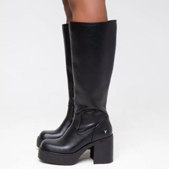 Botas Windsorsmith de piel sintética negra con plataforma hasta la rodilla para mujer - Niche - Image 5