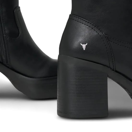 Botas Windsorsmith de piel sintética negra con plataforma hasta la rodilla para mujer - Niche - Image 6