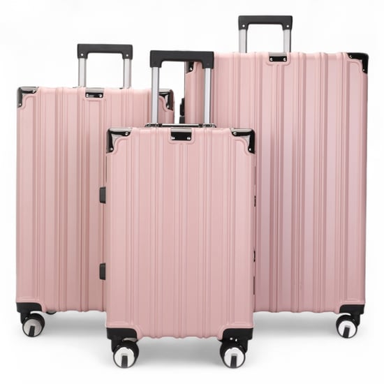 Maleta rígida rosa robusta de 8 ruedas para cabina - Image 1
