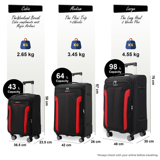 Maleta blanda expandible negra con 8 ruedas, equipaje de mano ligero para viaje - Image 2