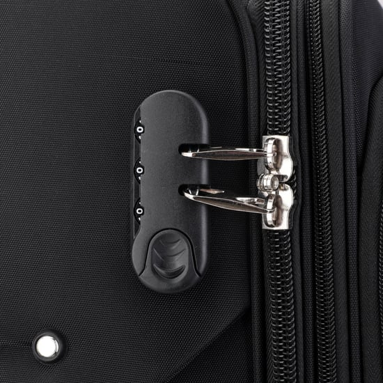 Maleta blanda expandible negra con 8 ruedas, equipaje de mano ligero para viaje - Image 6