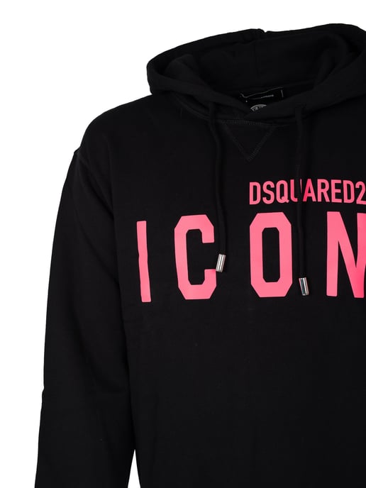 Dsquared2 Sudadera Icon Hoodie del hombre negro - Image 3