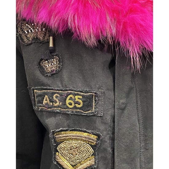Chaqueta parka con adornos de lona As65 - Image 3