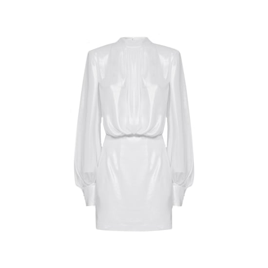 Vestido mini laminado Abelia de Blanca Vita - Image 1