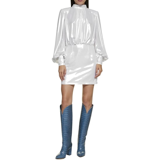 Vestido mini laminado Abelia de Blanca Vita - Image 2