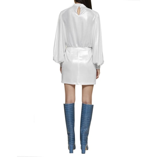 Vestido mini laminado Abelia de Blanca Vita - Image 3