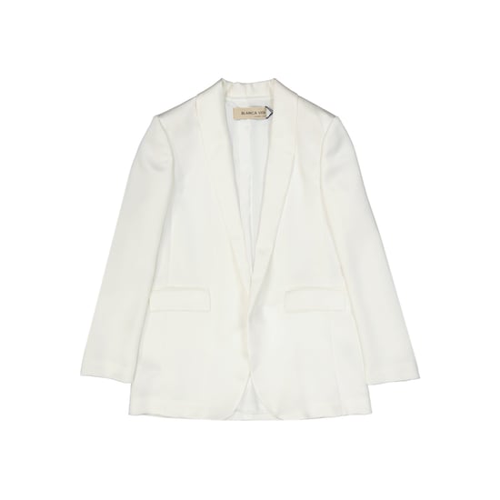 Chaqueta Blanca Vita Efecto Satén - Image 1