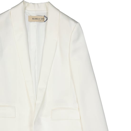 Chaqueta Blanca Vita Efecto Satén - Image 3