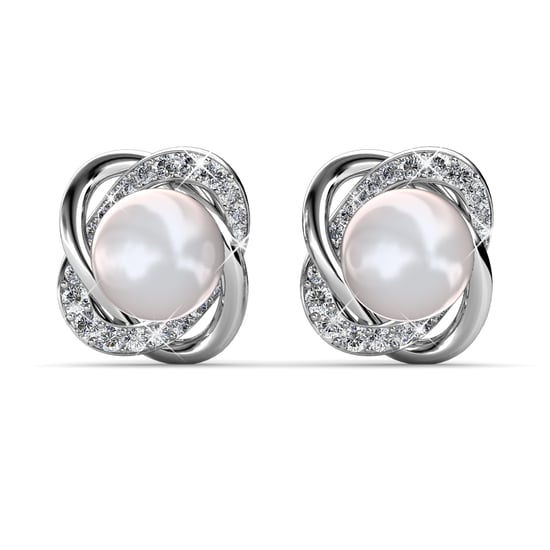 Pendientes Simply Pearl - Plata y Cristal - Image 1