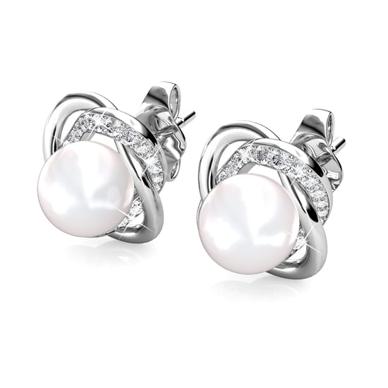 Pendientes Simply Pearl - Plata y Cristal - Image 2
