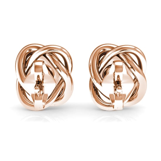 Pendientes Simply Pearl - Oro Rosa y Cristal - Image 3