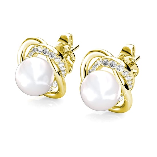 Pendientes Simply Pearl - Oro y Cristal - Image 2