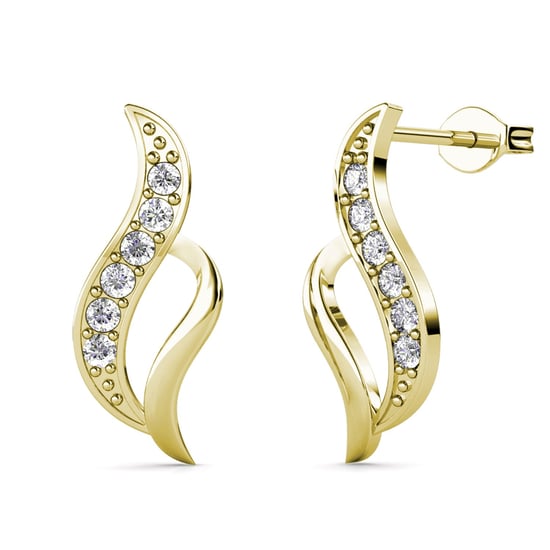 Pendientes Destino - Oro y Cristal - Image 1