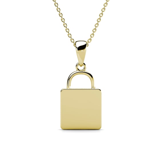 Colgantes Lock Heart - Oro rosa y cristal - Image 3