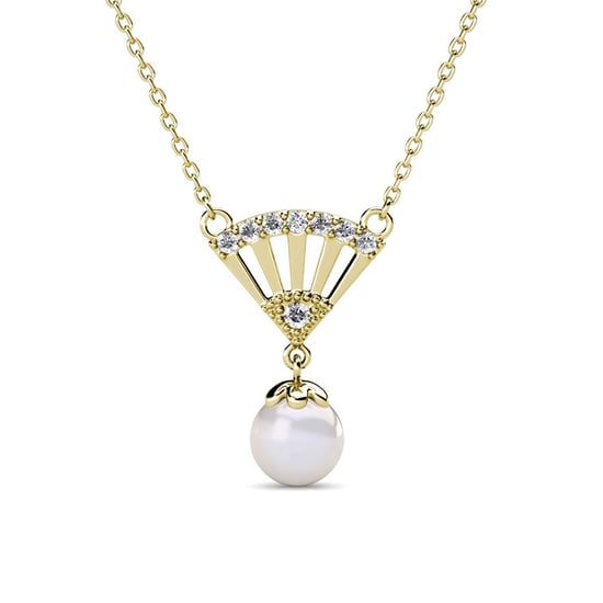 Colgantes de Perla Ingride - Oro y Cristal - Image 1