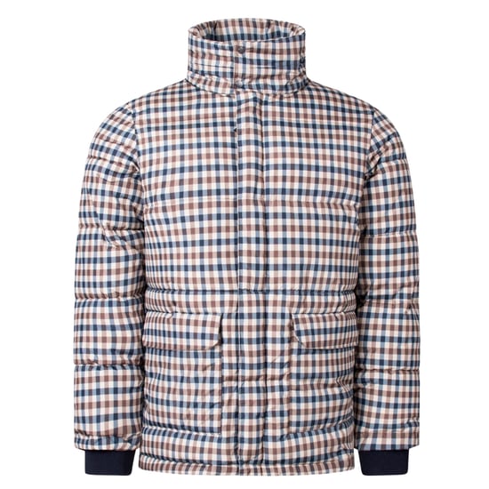 Chaqueta Acolchada Aquascutum Active De Cuadros Beige - Image 1
