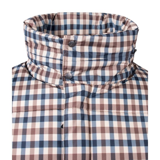 Chaqueta Acolchada Aquascutum Active De Cuadros Beige - Image 3
