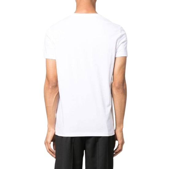 Camiseta Blanca Con Logo Dorado De Balmain Paris - Image 3