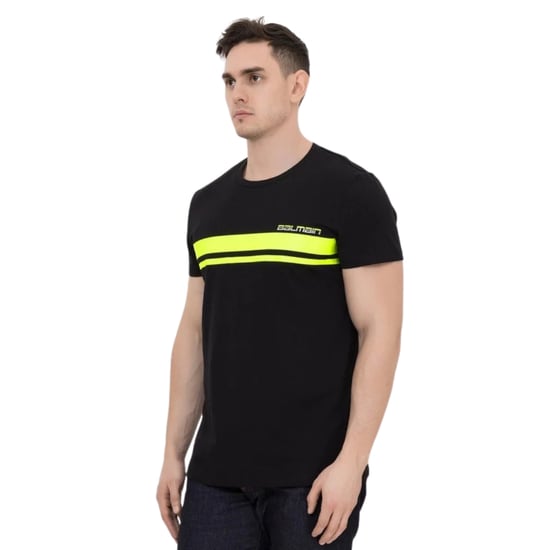Camiseta Negra Con Logotipo Neón De Balmain - Image 3