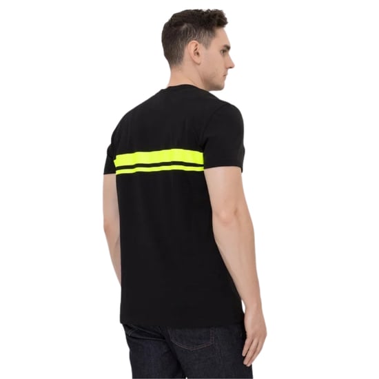 Camiseta Negra Con Logotipo Neón De Balmain - Image 4