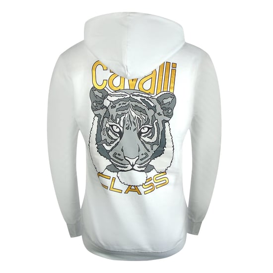Sudadera Con Capucha Cavalli Class Bold Tiger Graphic En Blanco Roto - Image 2