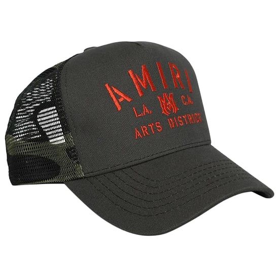 Gorra De Camionero Verde Militar Con Plantilla Amiri - Image 1