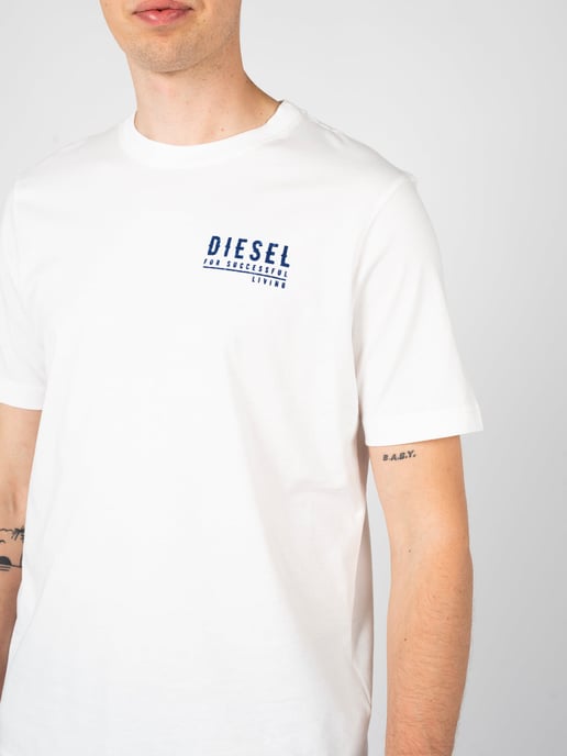 Diesel T-shirt T-Just del hombre Blanco - Image 4
