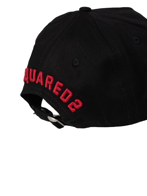 Dsquared2 Gorra de beisbol ICON del hombre negro - Image 4
